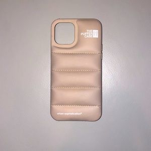 iPhone 12 Pro puffer case.
